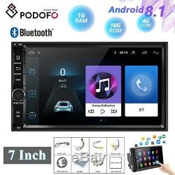 Android 8.1 WIFI/4G 7 Double 2DIN Car Radio Stereo CD DVD Player GPS NAV BT+MAP