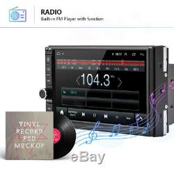 Android 8.1 WIFI/4G 7 Double 2DIN Car Radio Stereo CD DVD Player GPS NAV BT+MAP