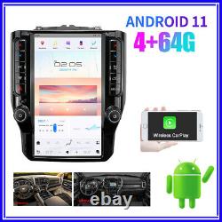 Android Car Radio Tesla Style Large Screen GPS For Dodge Ram 2018 2019 2020 2021