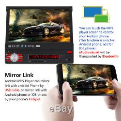 Auto Folding 7 1DIN Android GPS WIFI HD Touch Car Radio Stereo MP5 Player Kit