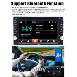 Backup Camera+GPS Double 2Din Dash Car Stereo Radio DVD mp3 Player BT with Map^