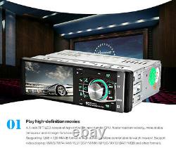 Car DC12V 4.1 4012B HD In-Dash Bluetooth MP5 MP3 Player Stereo Radio AUX USB