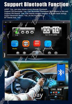 Car DVD CD Player 7 2DIN In Dash NO GPS FM+BT+Radio Stereo USB+SD+Backup Camera