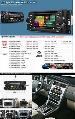 Car DVD GPS Navi Stereo For Dodge Ram Durango Caliber Charger Dakota Free Camera