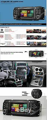 Car DVD GPS Stereo Radio Nav For Jeep Grand Cherokee Dodge RAM Chrysler Sebring