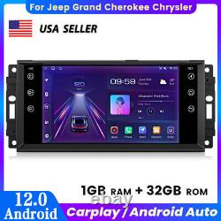 Car GPS Radio Navi Stereo For Jeep Grand Cherokee Dodge RAM Chrysler Carplay