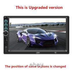 Car MP5 Player 7In 2DIN Bluetooth Touch Screen Stereo Radio with 4LED Rear Camera