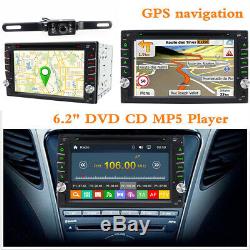 Car Player 6.2 Touch Screen 2-DIN Car In Dash Radio Bluetooth DVD CD Player GPS