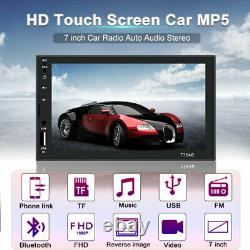 Car Stereo Radio Double 2 DIN 7in HD MP5 MP3 FM Player Touch Screen Mirror Link