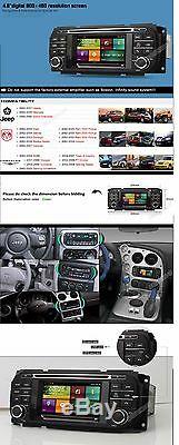 Car Stereo Radio GPS Headunit For Jeep Grand Cherokee Liberty Dodge Ram Chrysler