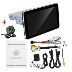 Car Stereo Radio GPS Wifi &Camera 1DIN Rotatable 10.1'' Android 9.1 Touch Screen
