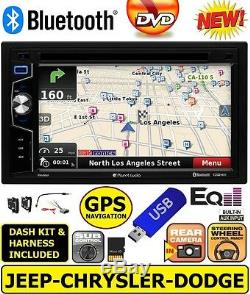 Chrysler Jeep Dodge DVD CD Usb Bluetooth Gps Navigation System Car Radio Stereo