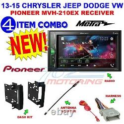 Chrysler Jeep Dodge Pioneer Touchscreen Bluetooth Usb Aux Car Stereo Radio Pkg