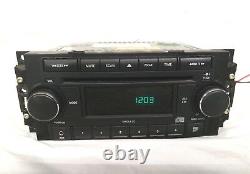Dodge Chrysler Jeep radio single CD 04-09 REF 5064171AG AUX Ram Nitro Commander