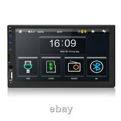Double 2 DIN Head Unit 7 Car Stereo MP5 Player Touch Screen BT Radio FM/USB/AUX
