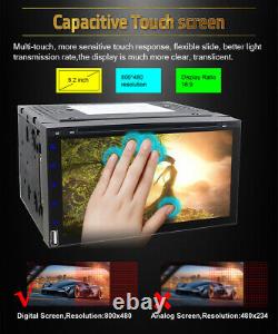 Double 2 Din Bluetooth Car Stereo DVD CD Player 7 Radio SD USB Aux InDash +CCD