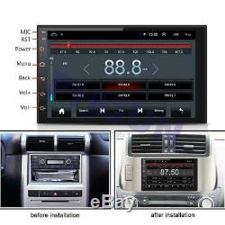 Double 2Din Android 9.1 Car Truck Stereo Radio GPS MP5 7 Touch Screen 2GB+16GB