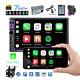 Double 2Din Car Stereo Radio Apple/Android Car Play BT 7 Touch Screen + Camera