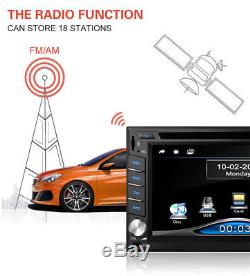 Double 2Din HD Car GPS Stereo DVD CD Player Blueteeth Dash Radio with 8G Free Maps