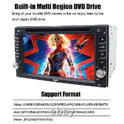 Double Din 6.2 Car Radio Stereo DVD Player GPS Navigator Touchscreen BT+Camera