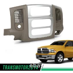 Fit For 2002-2005 Dodge RAM Center Dash Trim Bezel Radio Surround Panel 4x4