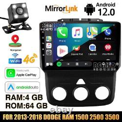 For Dodge Ram 1500 2500 3500 2013-2018 9 4+64G Car Radio Stereo GPS CarPlay BT