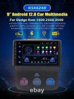 For Dodge Ram 1500 2500 3500 Android 12 Car Radio Stereo Head Unit Carplay 32GB