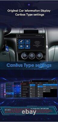 For Dodge Ram 1500 2500 3500 Android CarPlay Radio WIFI GPS Stereo WiFi 4+3GB BT