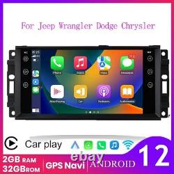 For Jeep Wrangler jk/Dodge RAM Carplay 7 Android 12.0 Car Radio Stereo GPS Wifi