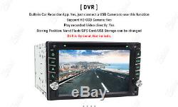 HD 6.2 Double 2 Din Car Stereo Radio CD DVD Player Bluetooth In Dash GPS+Camera