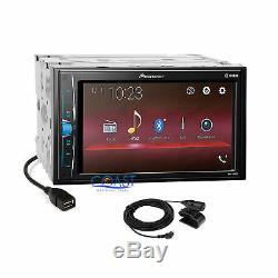 Pioneer 2018 USB Bluetooth Stereo Dash Kit Harness for 07+ Chrysler Dodge Jeep