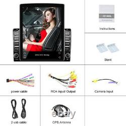 Quad-Core 9.7in Car MP5 Player Stereo Radio WIFI GPS Navi DAB Touch Screen DVR