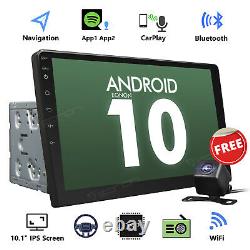 Quad Core Head Unit 2Din 10 Android 10 Car Stereo GPS Radio HD Screen +Camera l