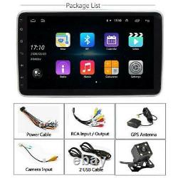 Rotatable Car Stereo Radio GPS Wifi &Camera 1DIN 10.1'' Android 9.1 Touch Screen