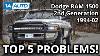 Top 5 Problems Dodge Ram Truck 2nd Generation 1994 02