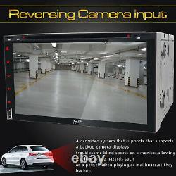Touch Screen Double 2Din 7 Car Stereo FM Radio DVD Player BT USB Backup Camera