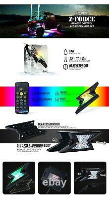 Xprite 8 Pod RGB LED Rock Lights Offroad Remote Wireless Underglow Lighting Set